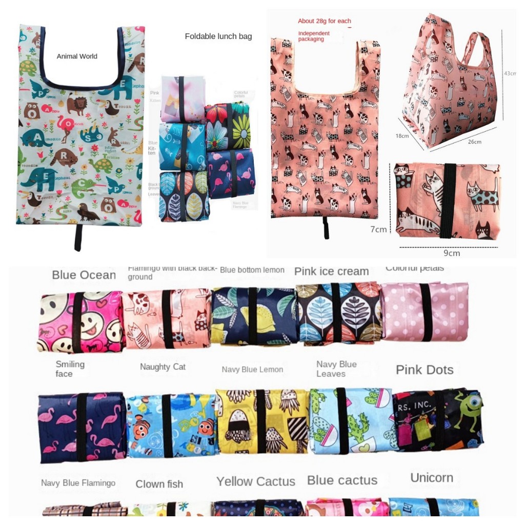 New Japanese Lunch Bag Japanese Lunch Box Bag Oxford Cloth Portable Foldable Lunch Bag Environmentally Friendly Shopping Bag Hand Bag