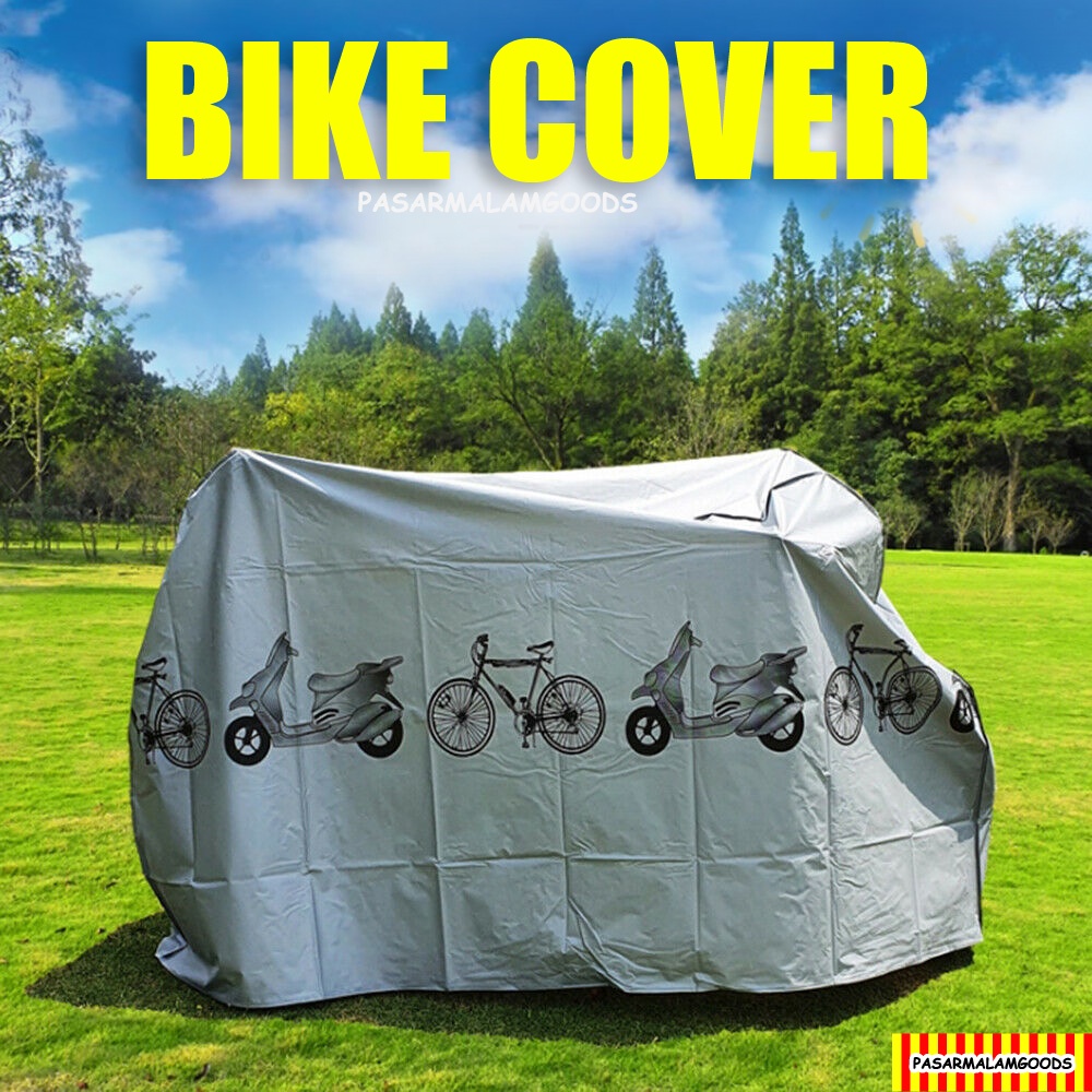 Bike Cover THICK TYPE Avail! (Weight 360Grams) Outdoor Waterproof Bicycle Cover Rain Sun UV Dust Wind Proof Motorcycle