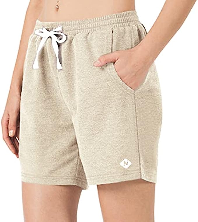 NAVISKIN Women&#039;s Lightweight Bermuda Shorts Athletic Shorts Knee Length Casual Walking Summer Shorts with Pockets