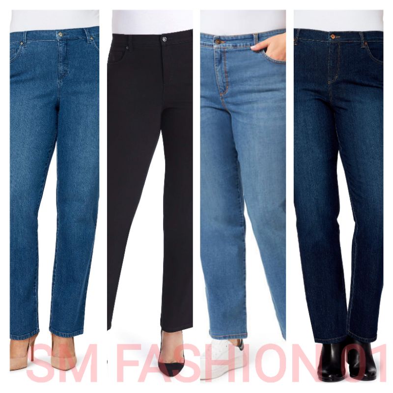 ??plus size women’s jeans pant straight cut (26&quot;-50&quot;)kain stretchable?