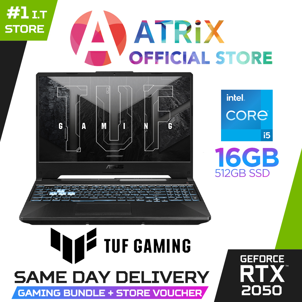 【Express Delivery】ASUS TUF Gaming F15 FX506HF-HN019W | 15.6&quot;FHD | i5-11400H | RTX2050 | 16GB DDR4/512GB SSD | Win11 | 2Y