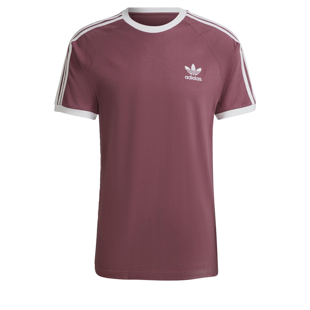 adidas Lifestyle Adicolor Classics 3-Stripes Tee Men Burgundy HE9548
