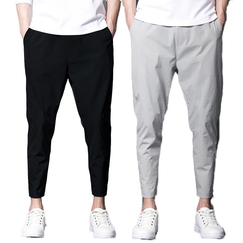 Men&#039;s casual pants trousers, summer thin pants, fitness breathable long pants