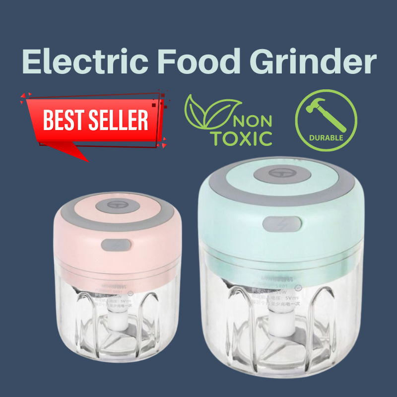 [SG Stock] Electric Food Garlic Ginger Chopper Blender Grinder | USB Charging | Food Tools