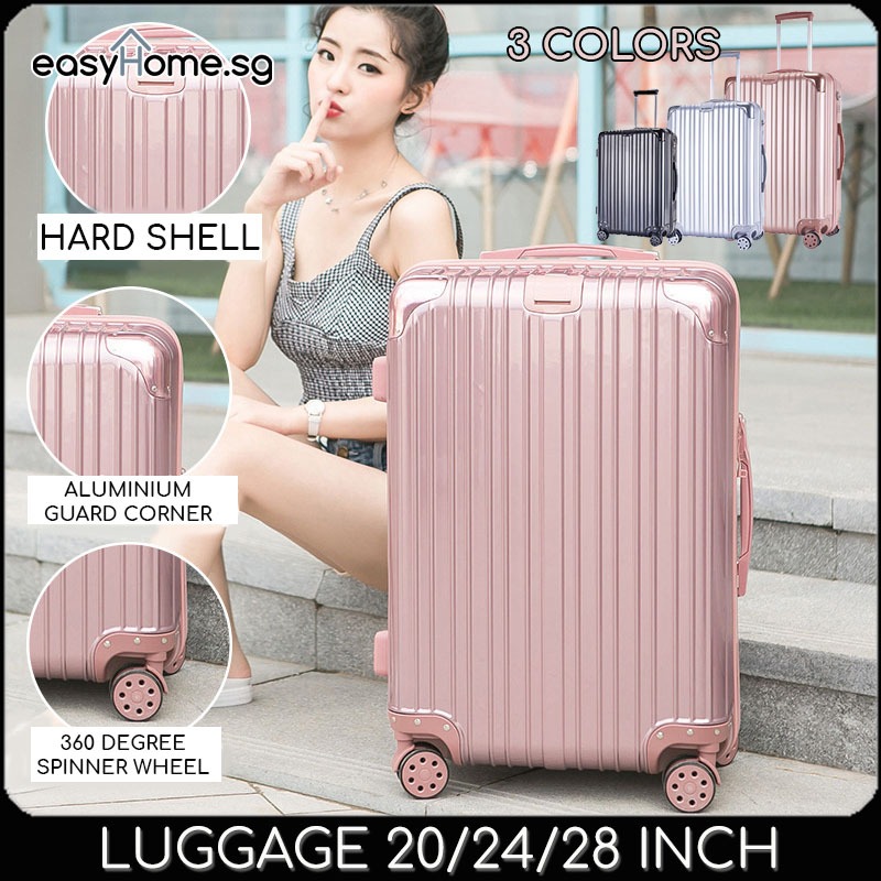 Easyhome.sg Classic Luggage / Hard shell Travel Bag Spinner ABS PC Case Trolley  20 inch 24 inch 28 inch